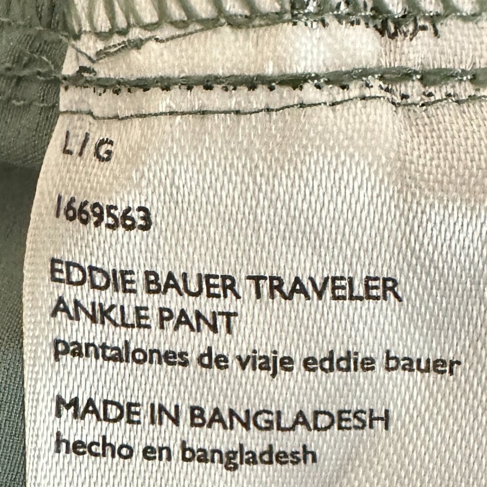 Eddie Bauer Traveler Ankle Pant Women's Size L Lightweight UPF 50+ 4-Way Stretch - Picture 9 of 16